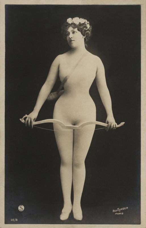 Girl with a bow and arrow by French Photographer