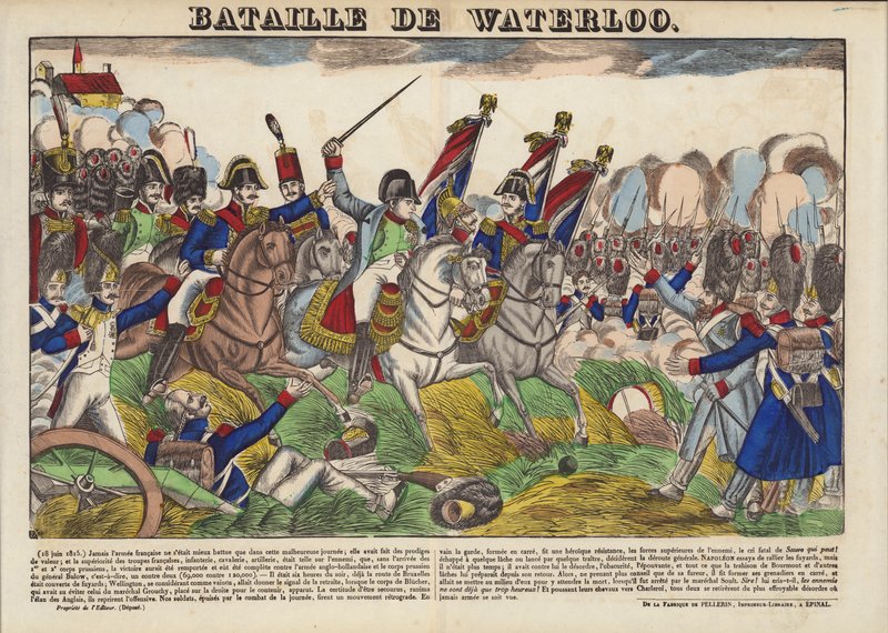 Battle of Waterloo by French School