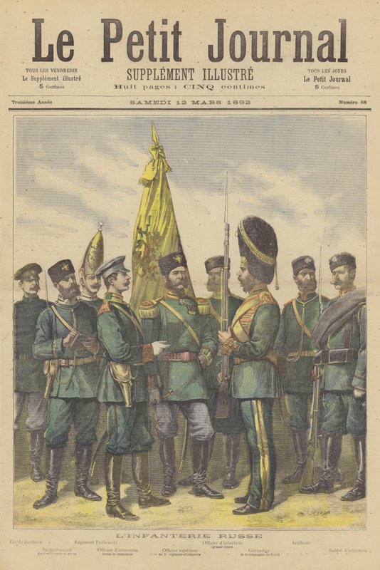 Infantry of the Russian army by French School