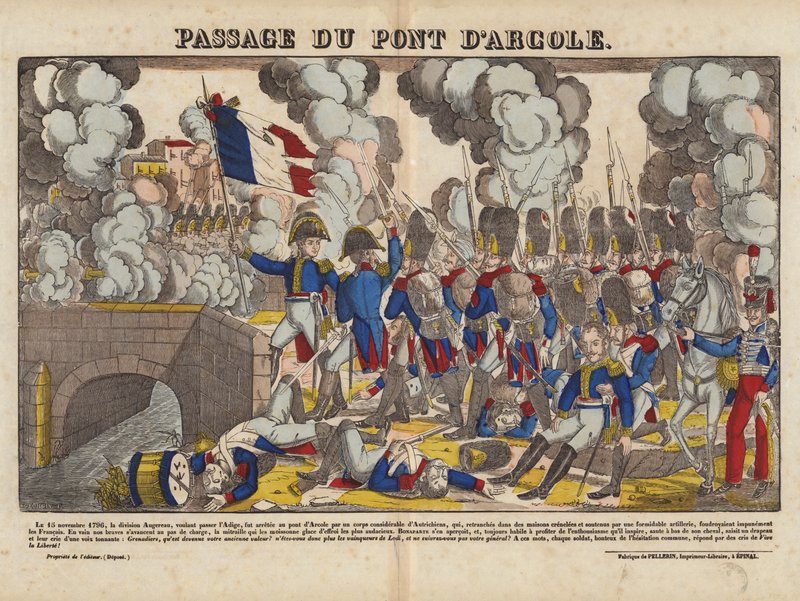 Crossing of the Bridge of Arcole by French School