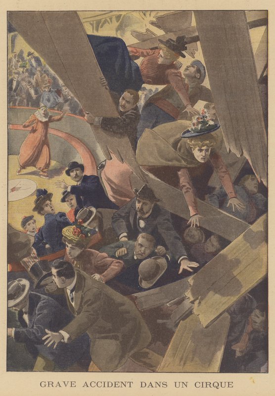 Serious accident at a circus by French School