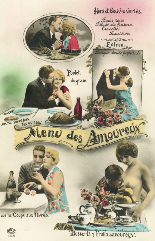 A menu for lovers by French Photographer