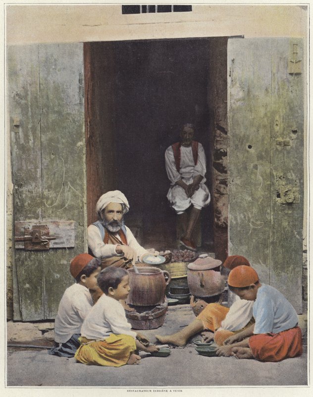 A Native Restaurateur in Tunis by French Photographer