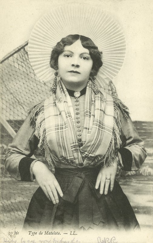Girl dressed as a matelote by French Photographer