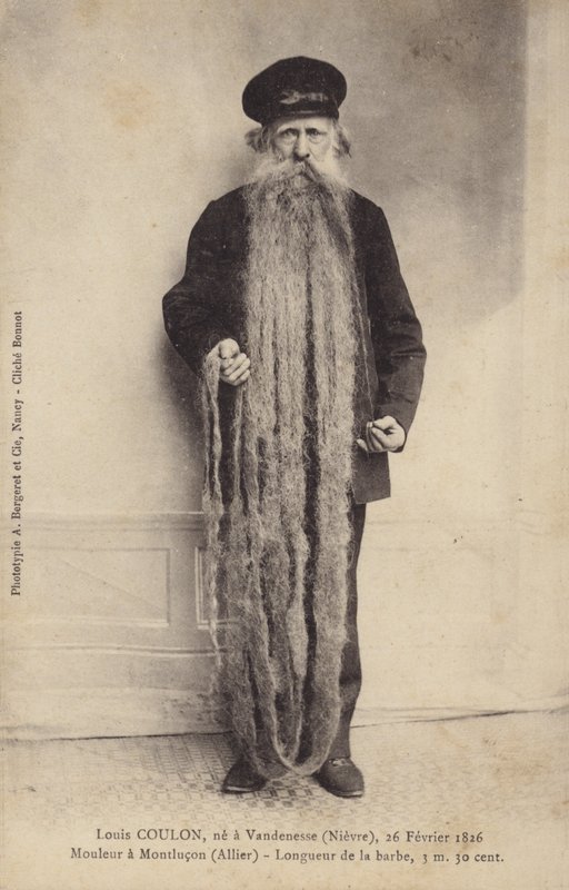 Man with Extremely Long Beard by French Photographer