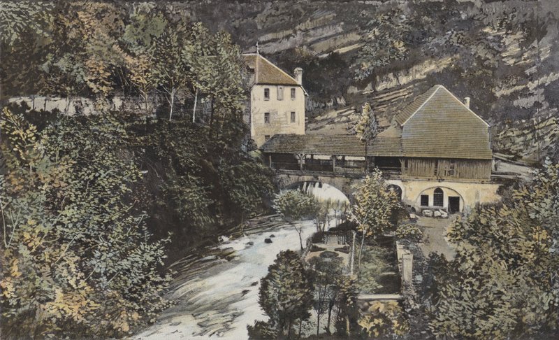 Mill at the Source of the Loue by French Photographer