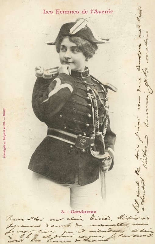 Policeman, Woman Of The Future by French Photographer