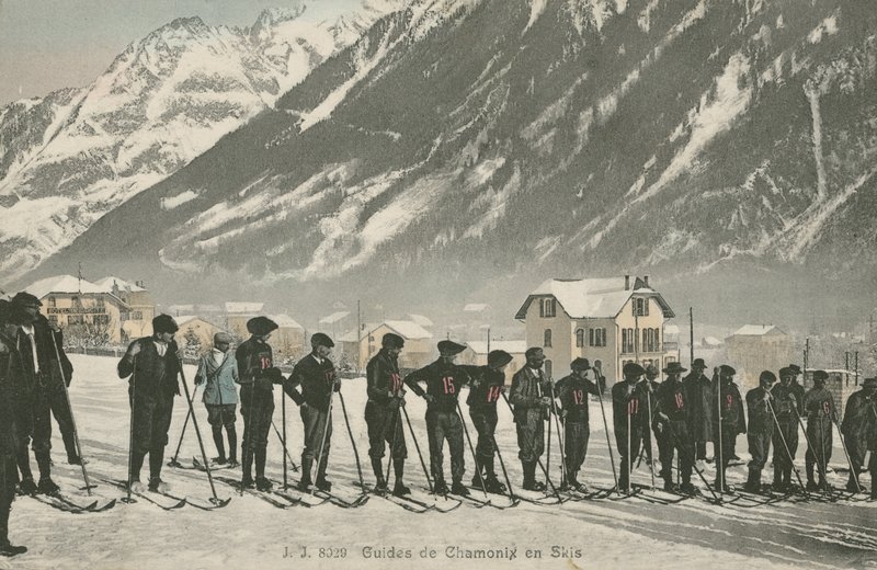 Ski Instructors at Chamonix by French Photographer