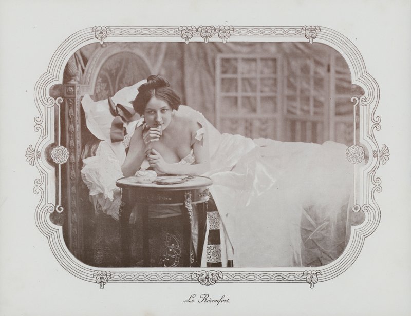 Woman Relaxing in Bed by French Photographer