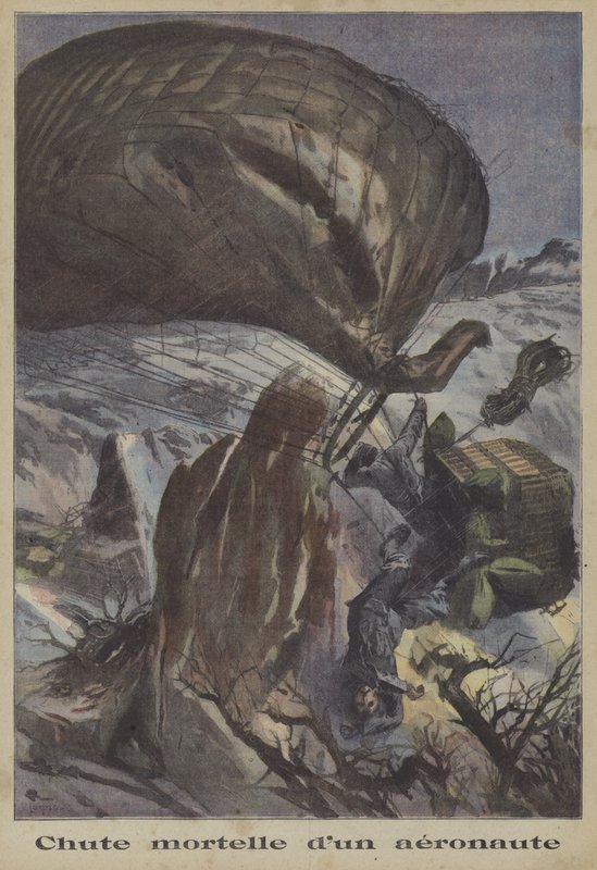 A fatal balloon crash by French School