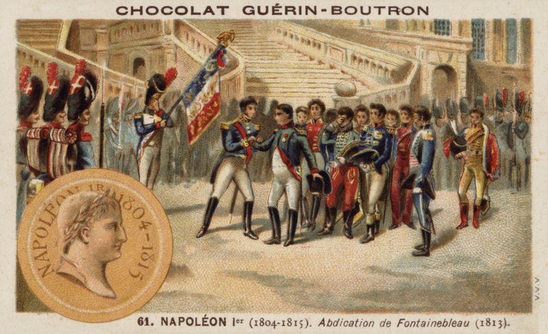 Abdication of Napoleon at Fontainebleau by French School