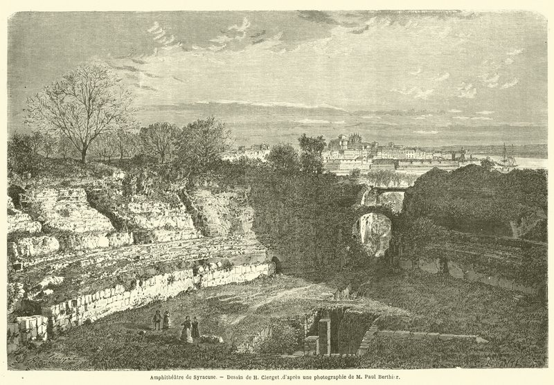 Amphitheatre of Syracuse by French School