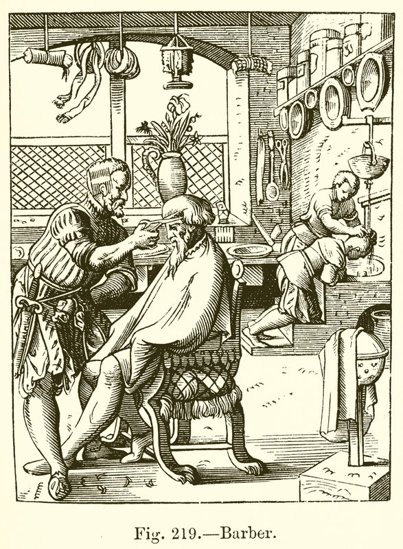 Barber by French School