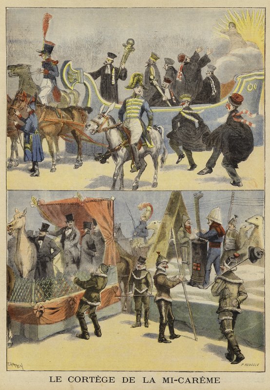Carnival procession by French School