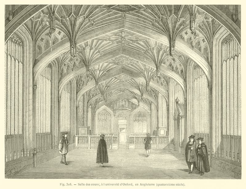 Divinity School, Bodleian Library, Oxford by French School
