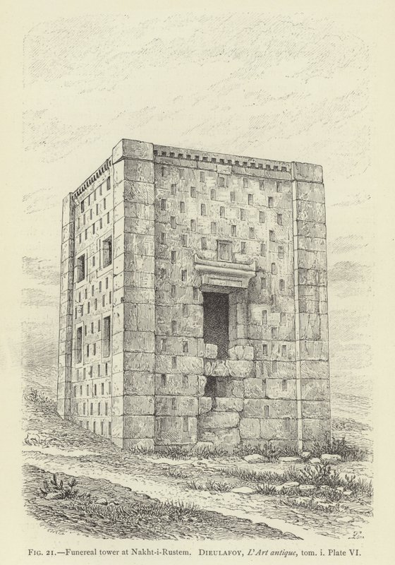 Funereal Tower at Nakht-i-Rustem by French School