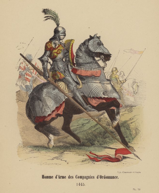 Man-at-Arms of the Ordinance Companies by French School