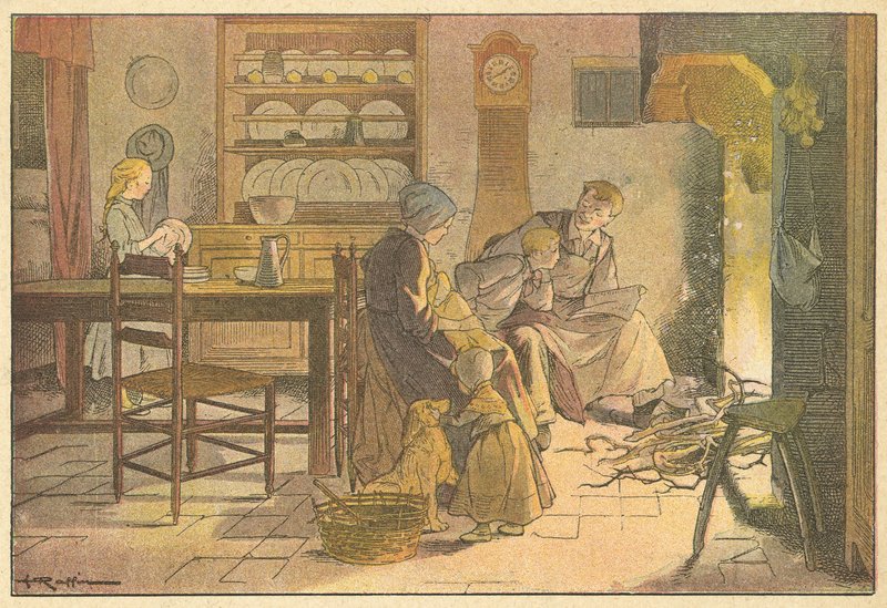 The Evening with Family by French School