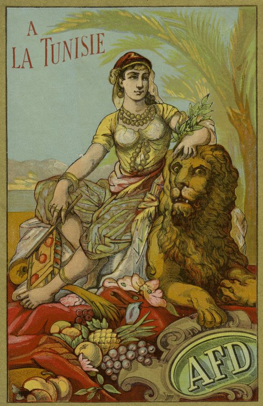 Label for Tunisian thread by French School
