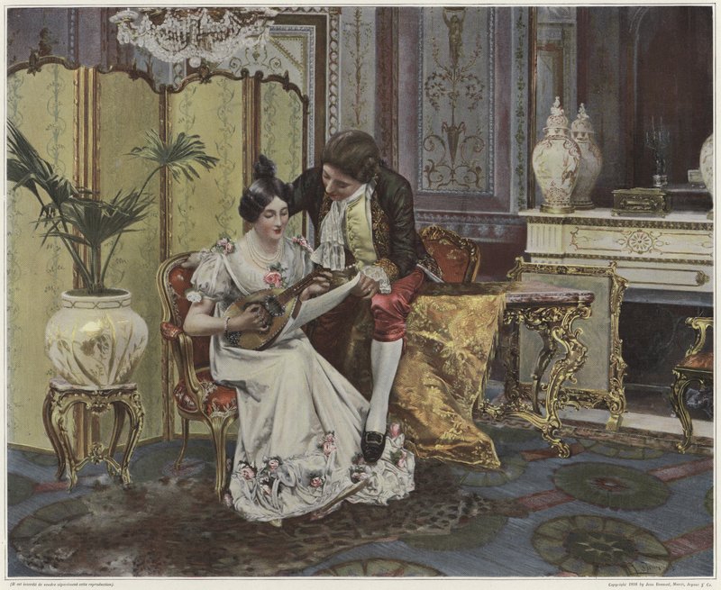 Mandolin Lesson by French School