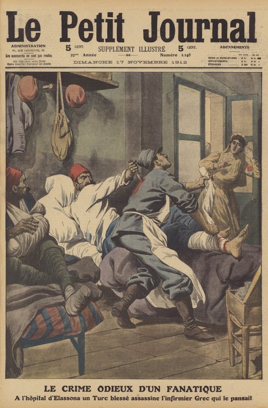 Odious crime of a fanatic by French School