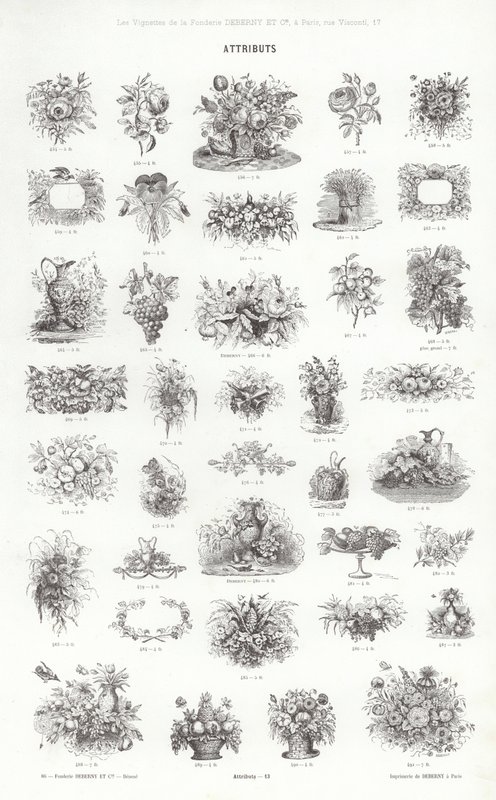 Page from Vignettes Typographiques by French School