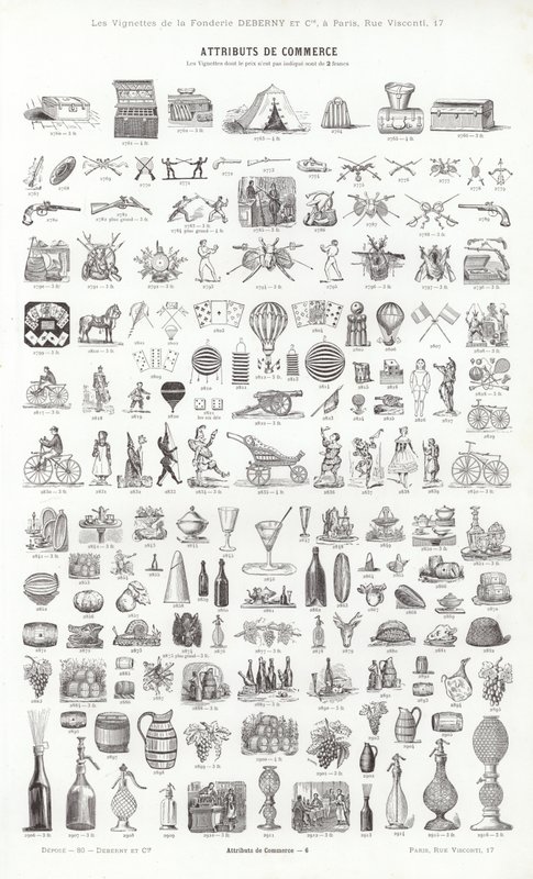 Page from Vignettes Typographiques by French School