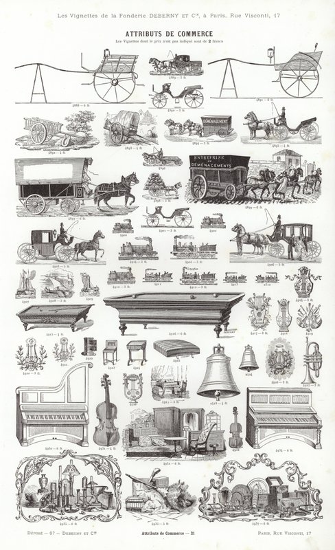 Page from Vignettes Typographiques by French School