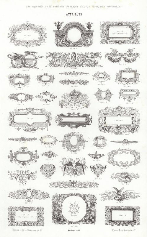 Page from Vignettes Typographiques by French School