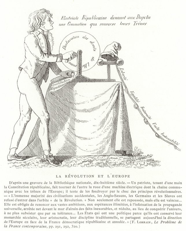 The Revolution and Europe by French School