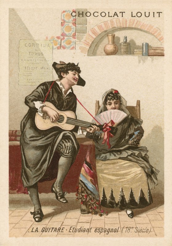 The Guitar: Spanish Student (18th Century) by French School