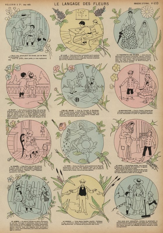 The Language of Flowers by French School