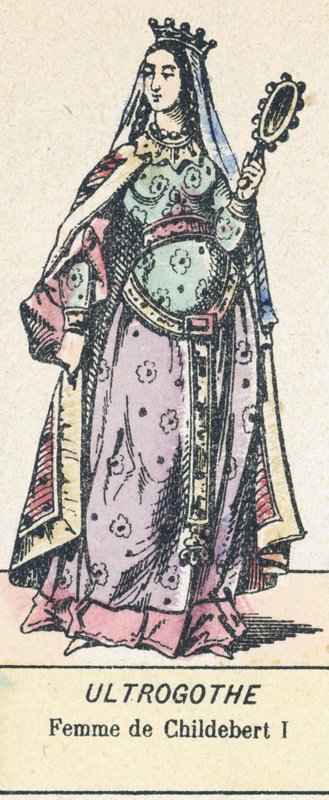 Ultrogothe, Wife of Childebert I by French School