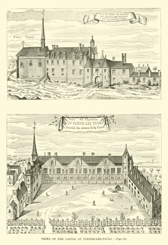 Views of the Castle of Plessis-les-Tours by French School