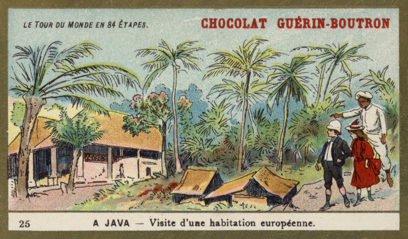 Visit to a European Home, Java by French School