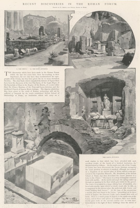 Recent Discoveries in the Roman Forum by G.S. Amato