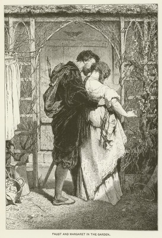 Faust and Margaret in the Garden by Gabriel Max