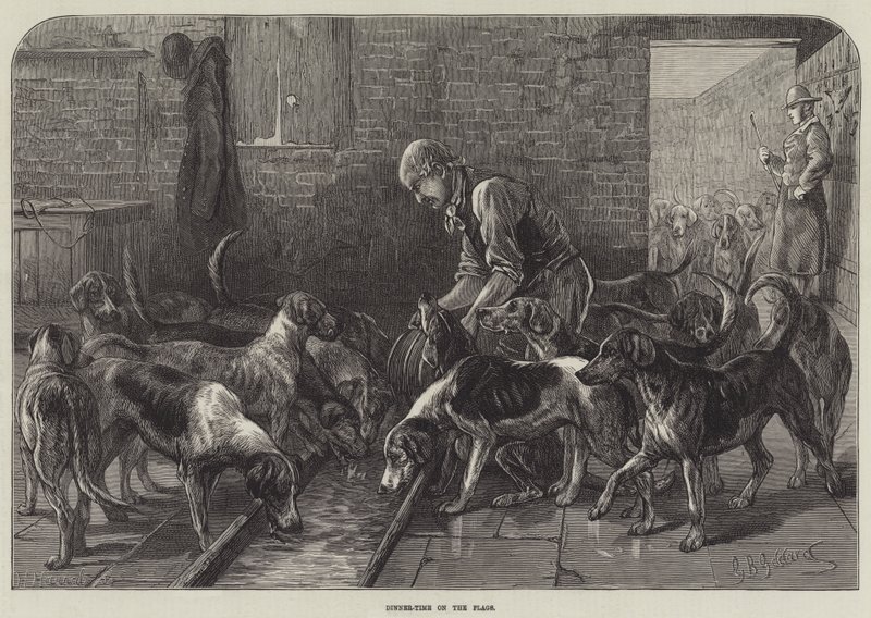 Dinner-Time on the Flags by George Bouverie Goddard