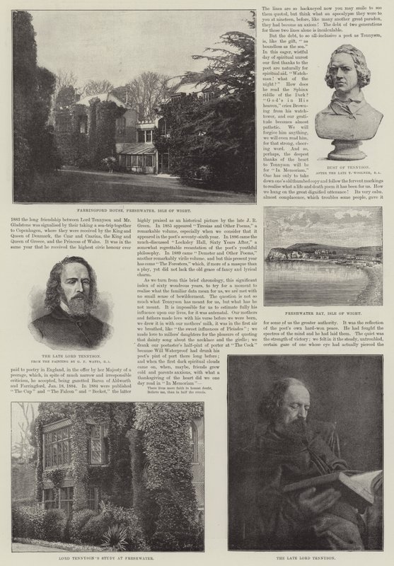 Alfred, Baron Tennyson, Poet Laureate by George Frederick Watts