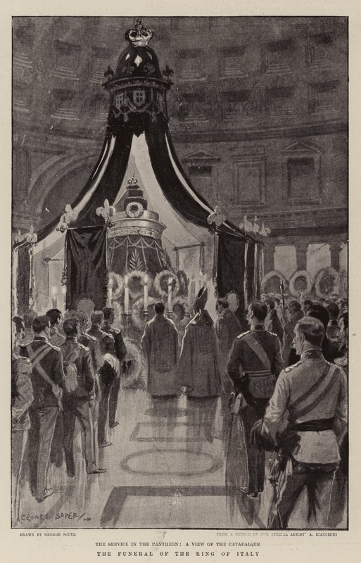 The Funeral of the King of Italy by George Soper