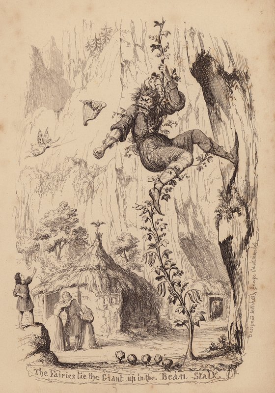 Jack and the Beanstalk by George (after) Cruikshank