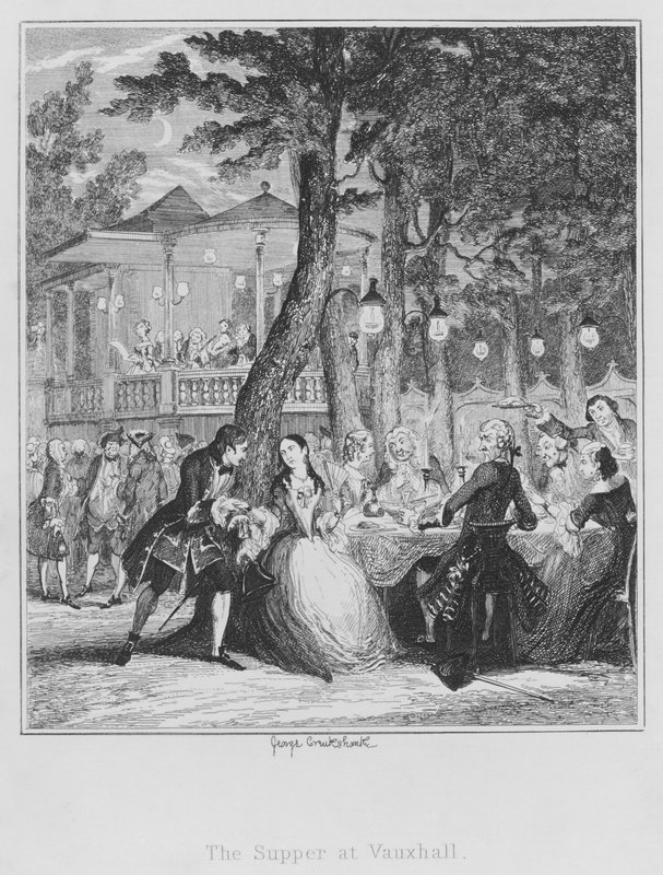 The Supper at Vauxhall by George (after) Cruikshank