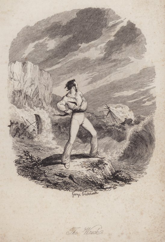 The Wreck by George (after) Cruikshank
