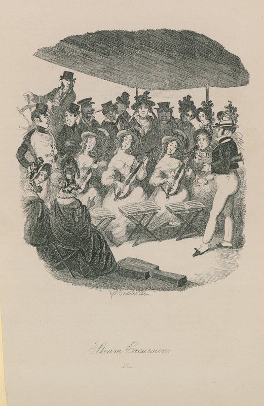 Steam Excursion by George Cruikshank