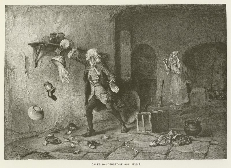 Caleb Balderstone and Mysie by George Hay