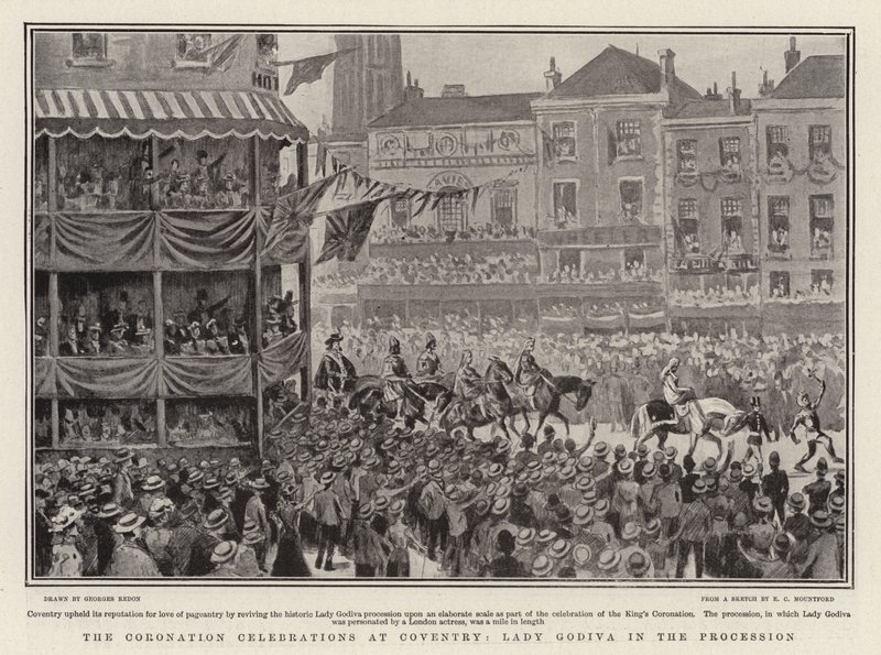 The Coronation Celebrations at Coventry, Lady Godiva in the Procession by Georges Redon