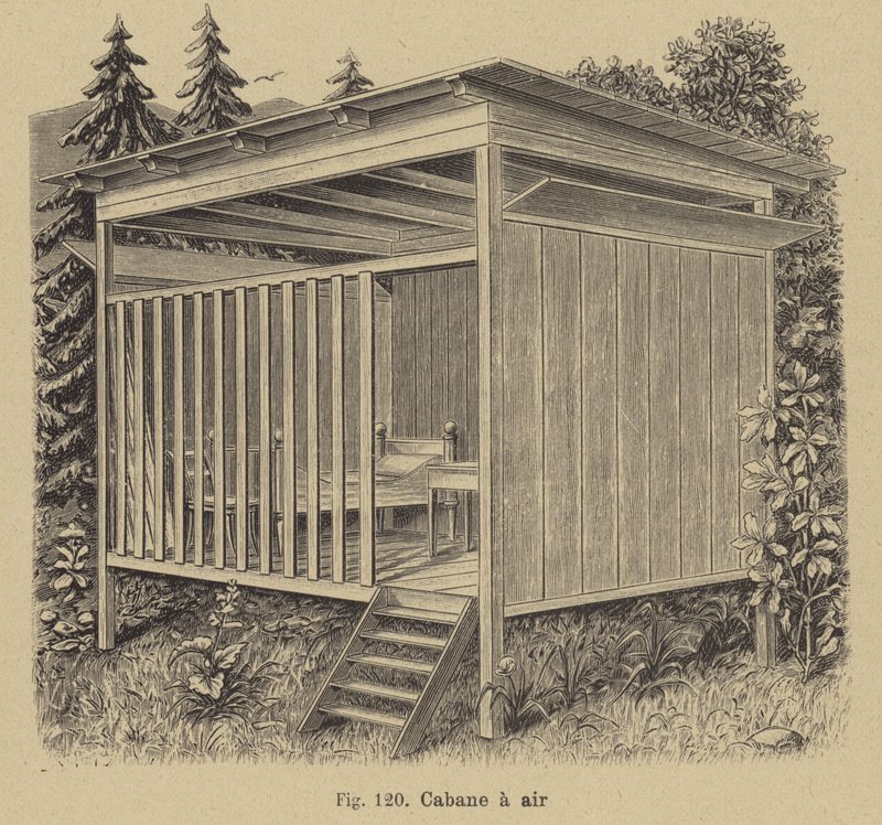 Cabin open to the air by German School