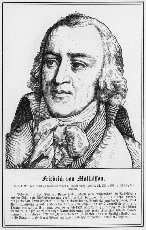 Friedrich von Matthisson by German School