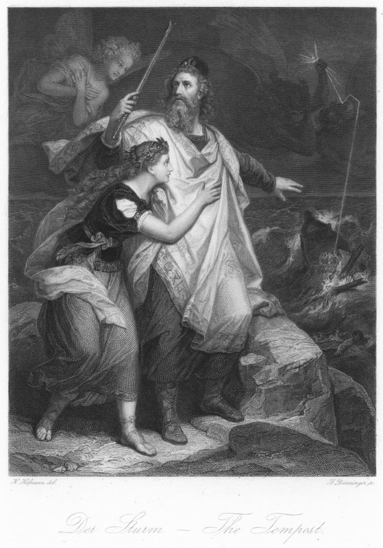 Scene from The Tempest by German School