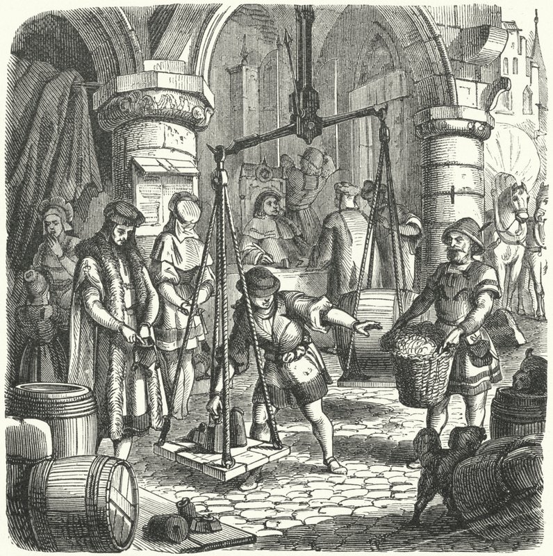 Scene in a German City by German School